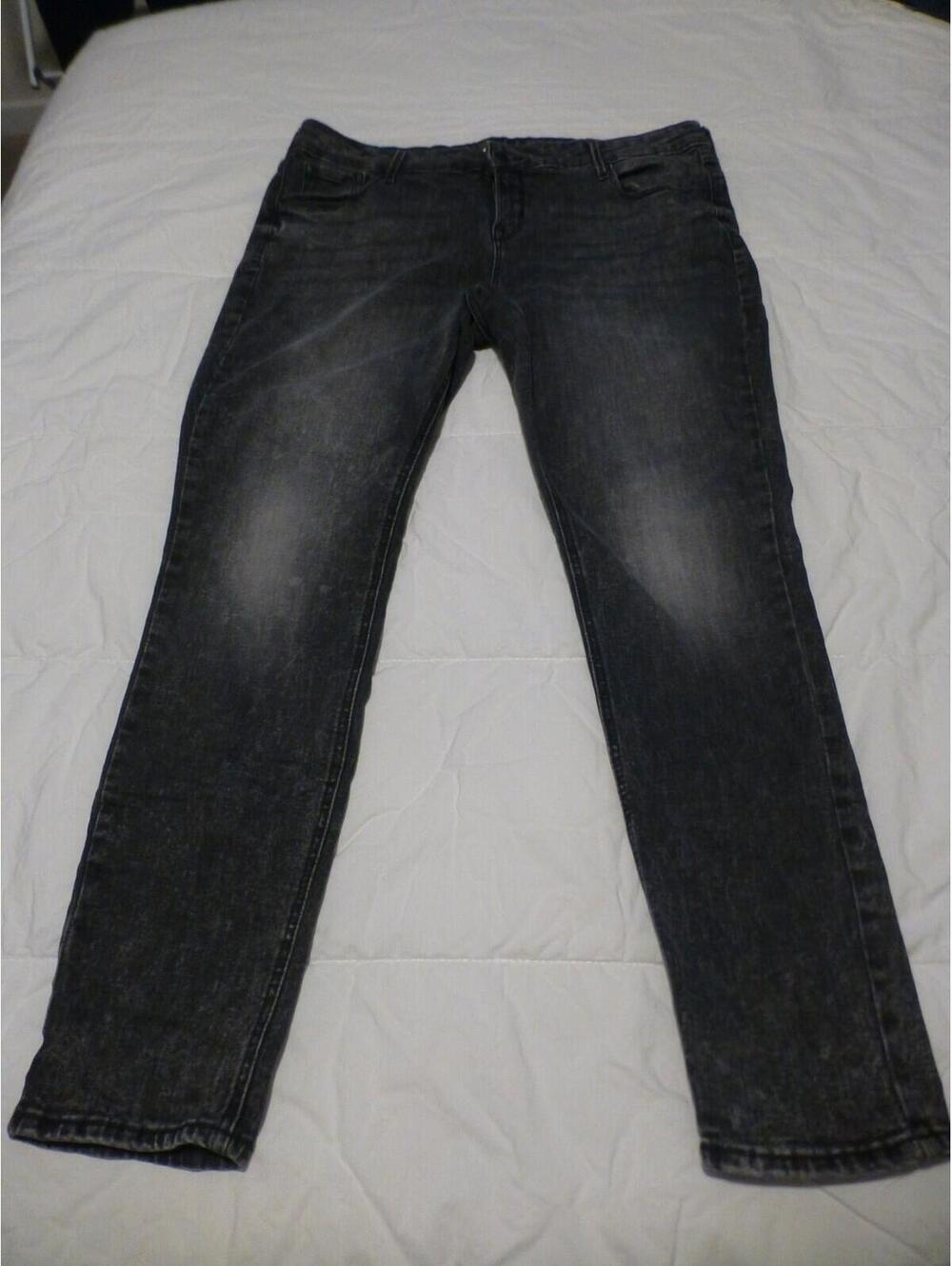 Old Navy Rockstar Super Skinny Low Rise Jeans Women's Size 14 Dark Gray Faded K3